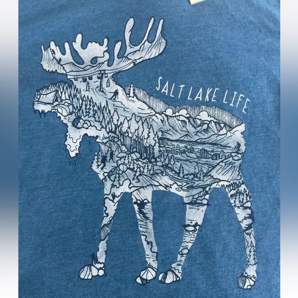 COPY - Wild Tribute Salt Lake Life Moose Long Sleeve XS Super Soft SM NWT Parks…